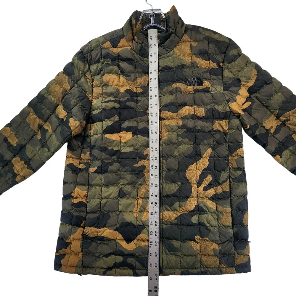 The North Face Mens M Green Camo Thermoball Eco Puffer Jacket Gorpcore Hiking
